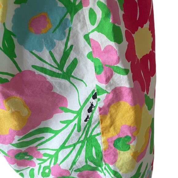 Women's Size 10 Lilly Pulitzer Lynnie Resort White Big Garden By The Sea Skirt - Picture 7 of 12